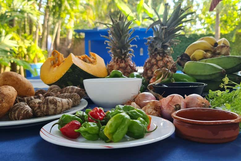 Selección de frutas y verduras