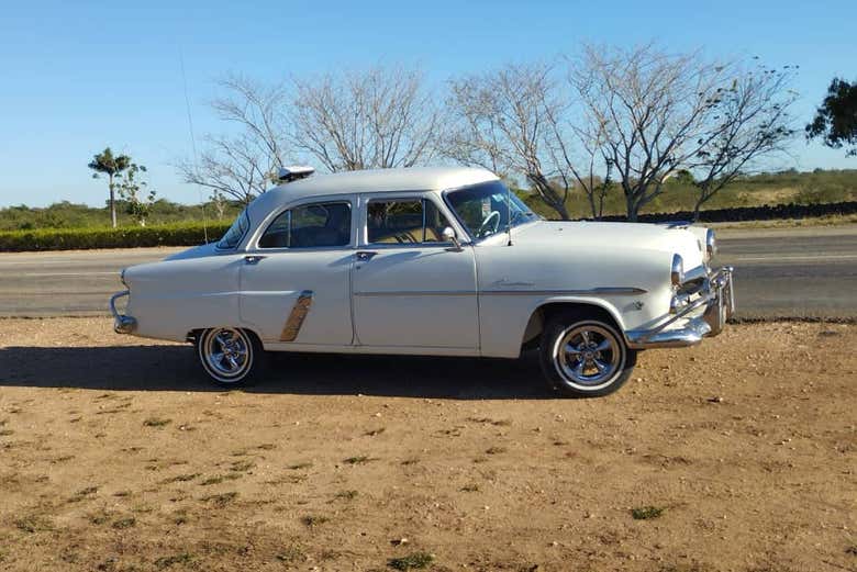 Percorreremos por Varadero em um carro clássico