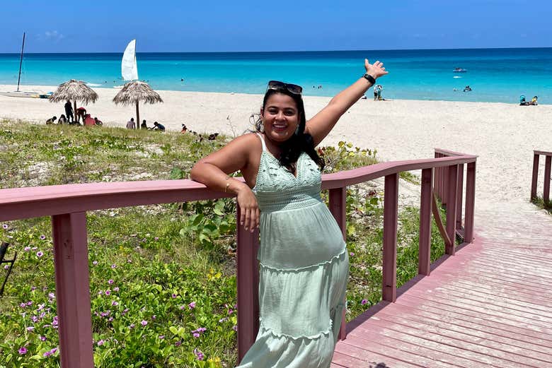 Momento foto sulle spiagge di Cuba