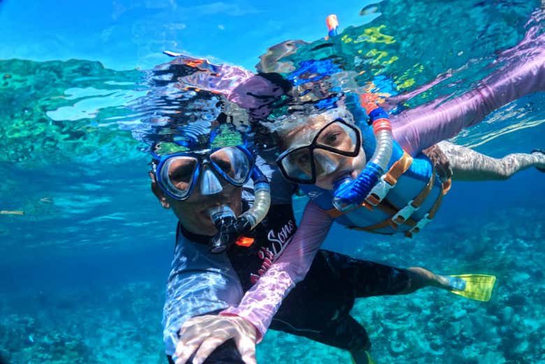 La costa de Varadero es una zona ideal para practicar snorkel