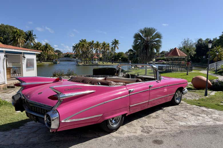 Carro clásico en Parque Josone