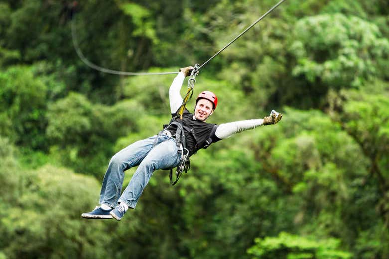 Disfrutando de las alturas y del paisaje