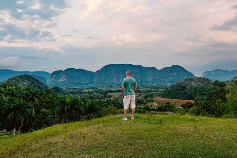 Vislumbrando el paraje de Viñales