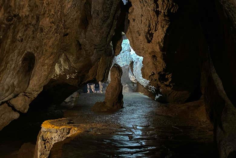 Sail on the river inside the Indian Cave