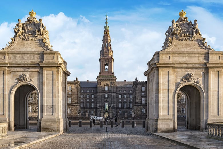 The Christiansborg palace arches