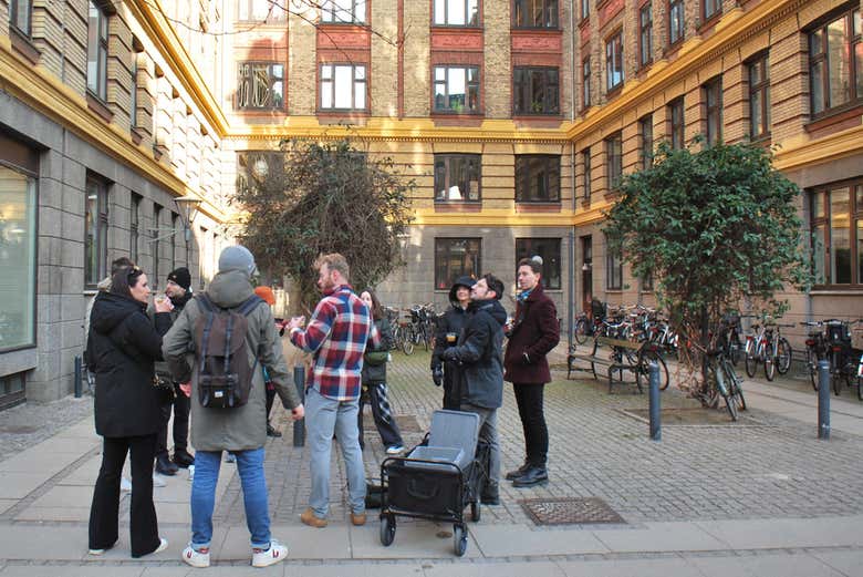 Un grupo a punto de disfrutar del tour de la cerveza