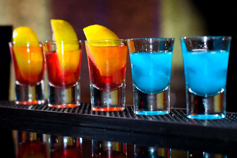 Shots em um pub de Copenhague
