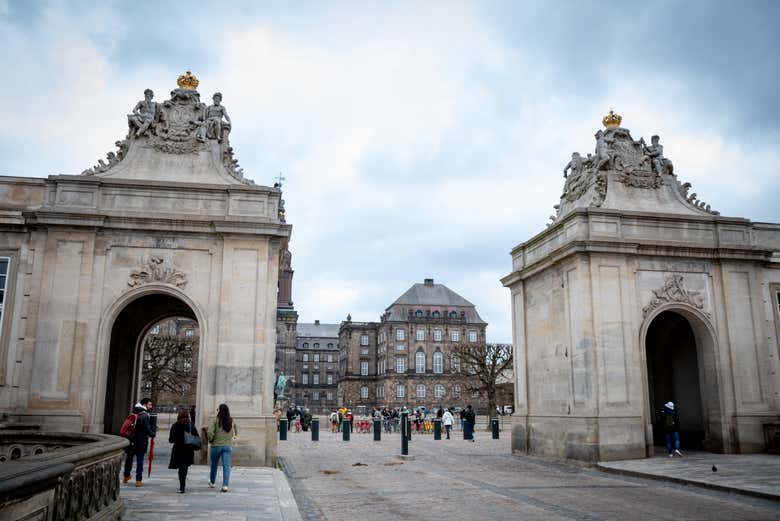 Entrando nel Palazzo di Christiansborg