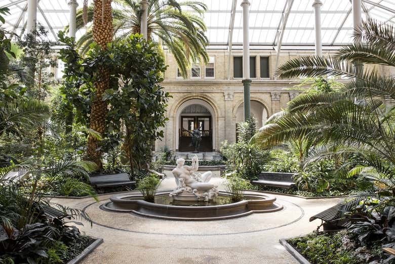 Jardín interior de la Gliptoteca de Copenhague
