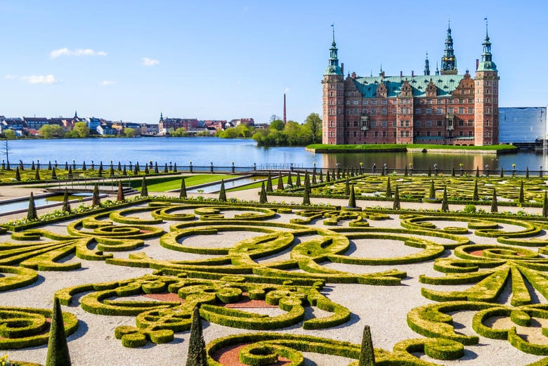 Jardins do castelo de Frederiksborg