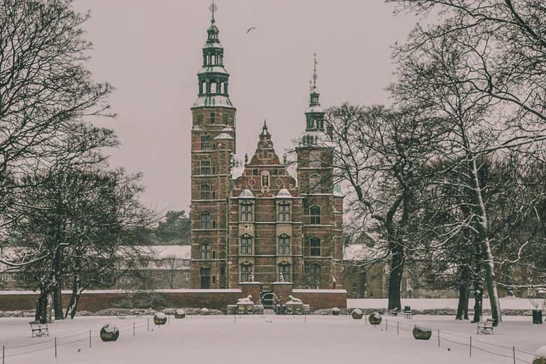Il Castello di Rosenborg d'inverno