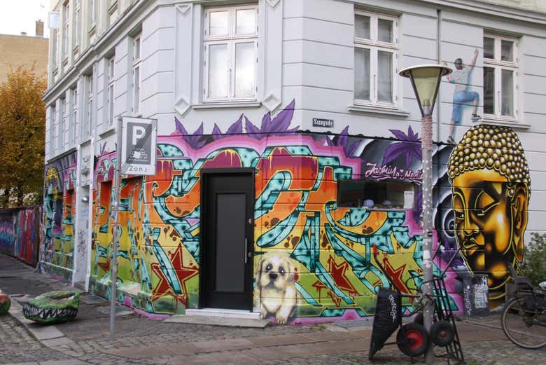 Street art nel quartiere di Vesterbro