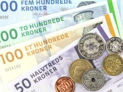 Billetes y monedas de Copenhague