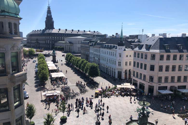 Vista sul castello di Christianborg 