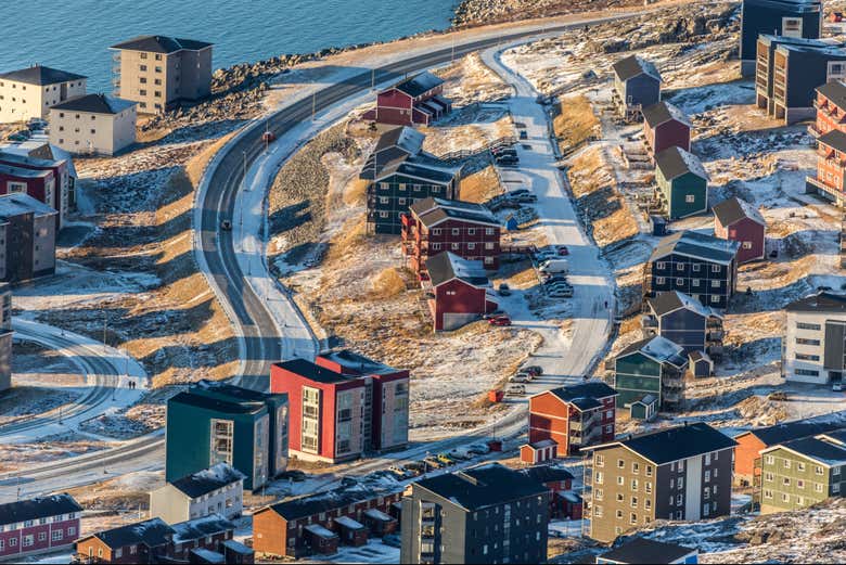Vista aérea de Nuuk