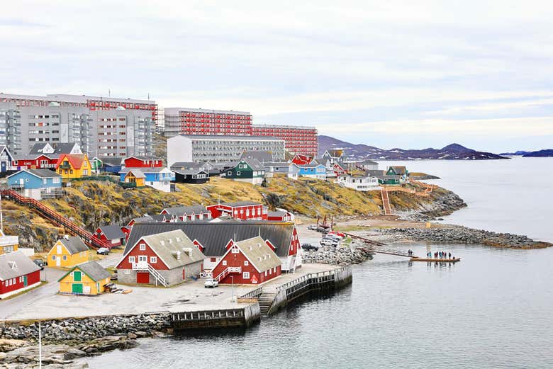 Puerto Colonial, la parte más antigua de Nuuk