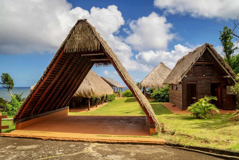 Cabanes sur le Territoire de Kalinago