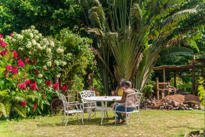 Las áreas de descanso de Paradise Valley Garden Nursery
