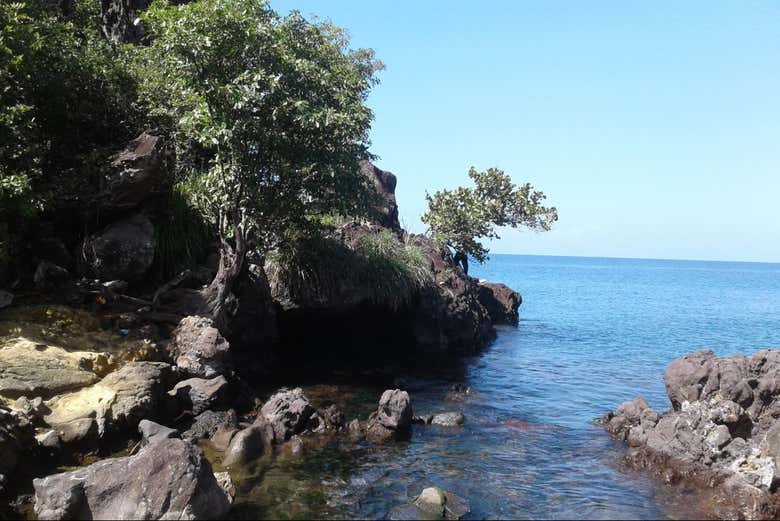 Entorno rocoso de las playas de Dominica