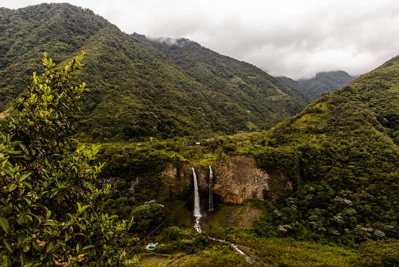 Panoramica della cascata Manto de la Novia