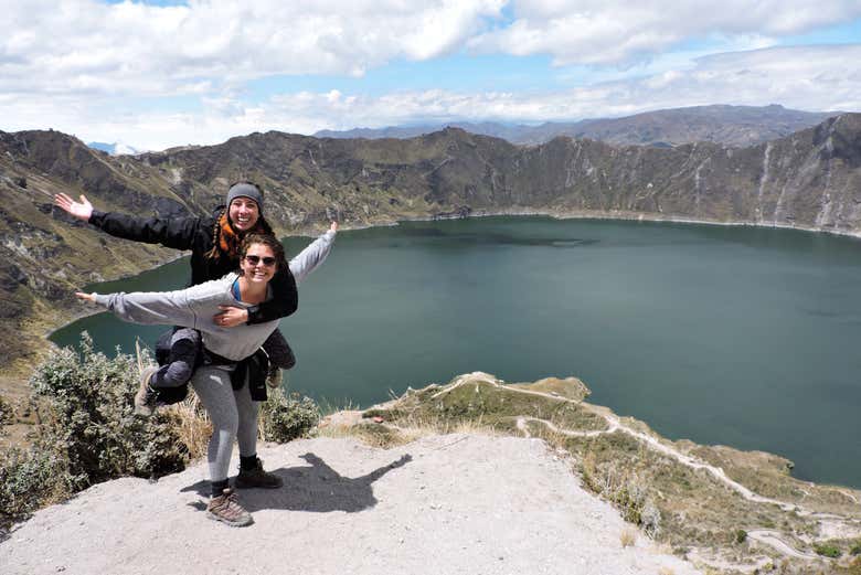 Disfrutando de la laguna