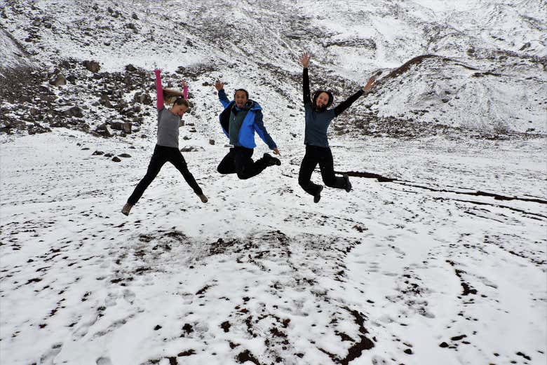 Divertimento sul vulcano Chimborazo