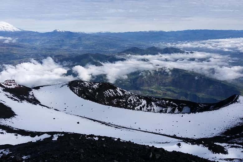 Vistas desde el volcán Tungurahua