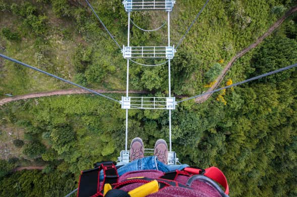 Tibetan Bridge at Baños de Agua Santa Trip