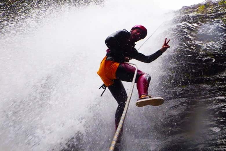 Feel the rush while canyoning!