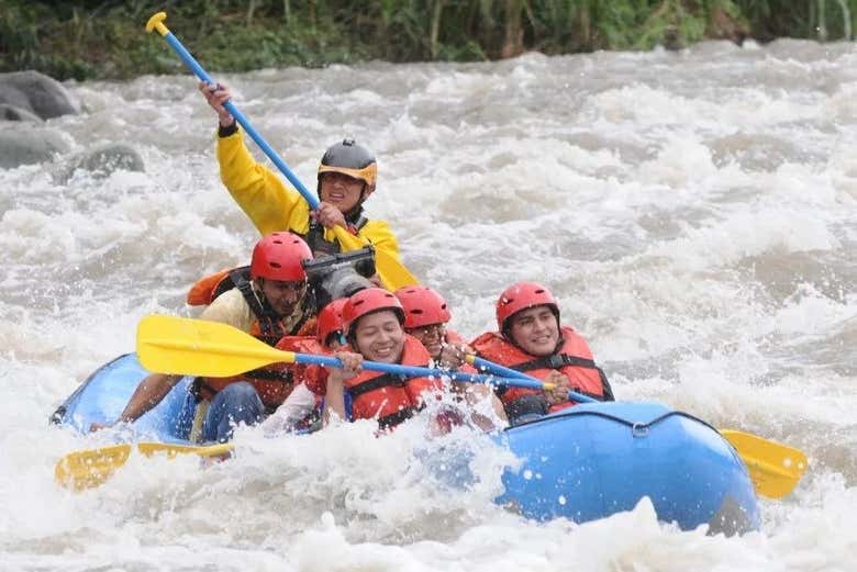Encounter rapids along the river