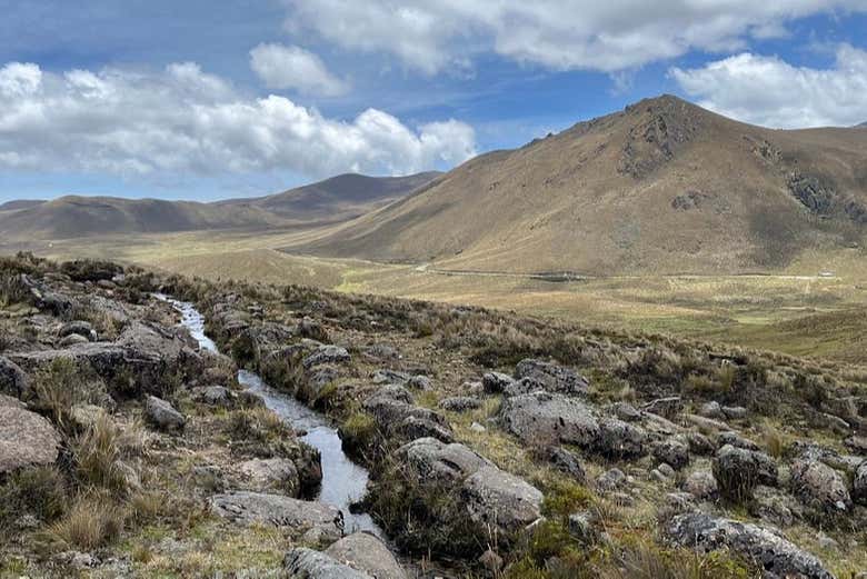 Il paesaggio nel corso dell'itinerario