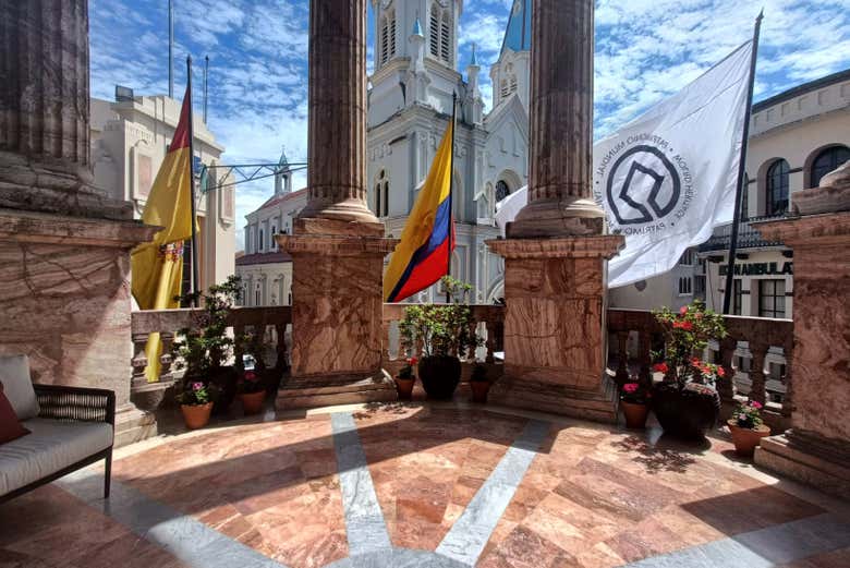 Balcón de la Alcaldía de Cuenca
