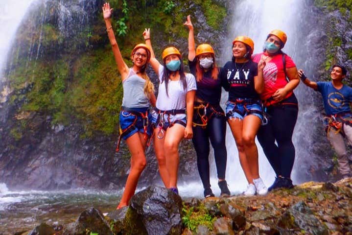 One of the waterfalls on our route