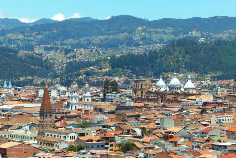 Bird's eye view of Cuenca