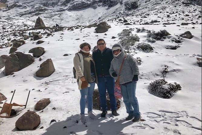 During the climb to the volcano
