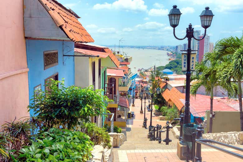 Casas coloridas em Las Peñas