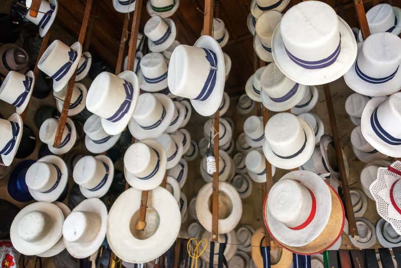 Traditional hats from Cuenca