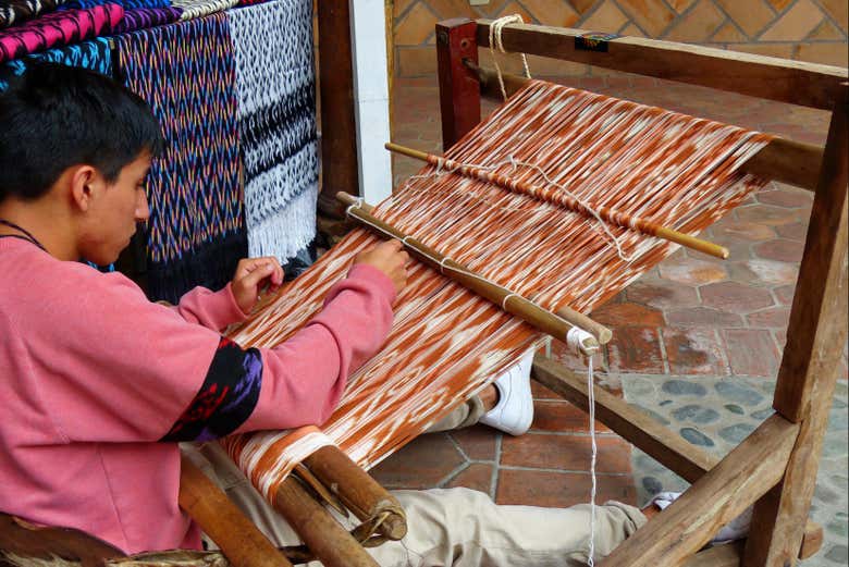 Traditional Ecuadorian loom