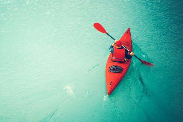 Kayak lungo la costa dell'isola Isabela