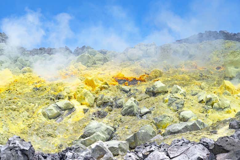 Sulfur mines