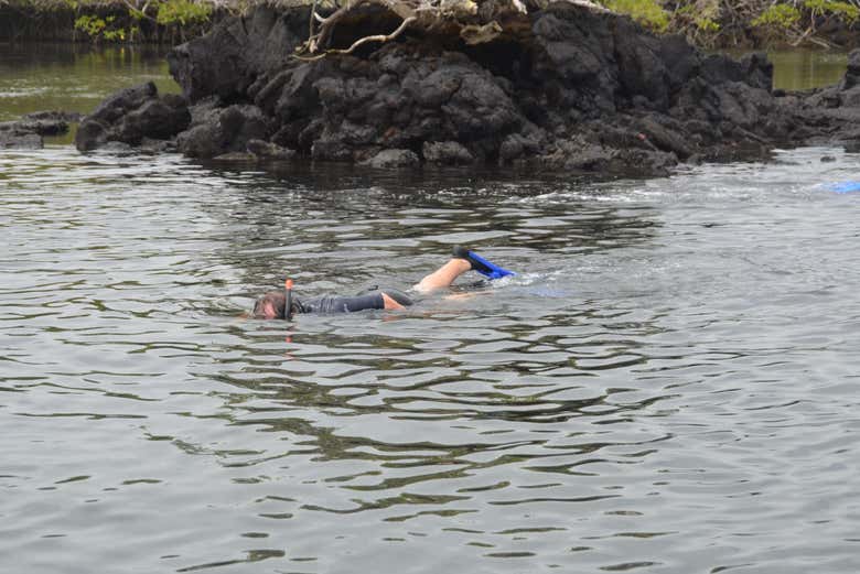 Snorkeling a Los Túneles