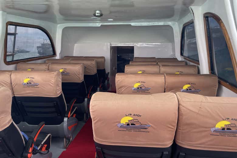 Intérieur du bateau