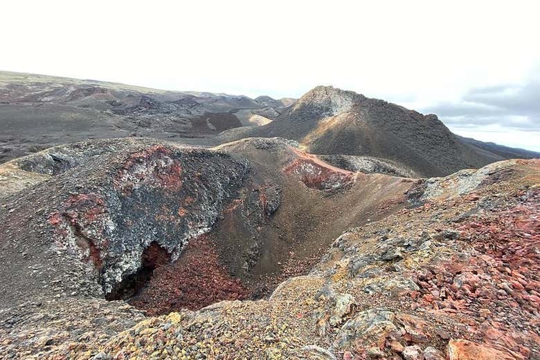 La cima del vulcano Chico