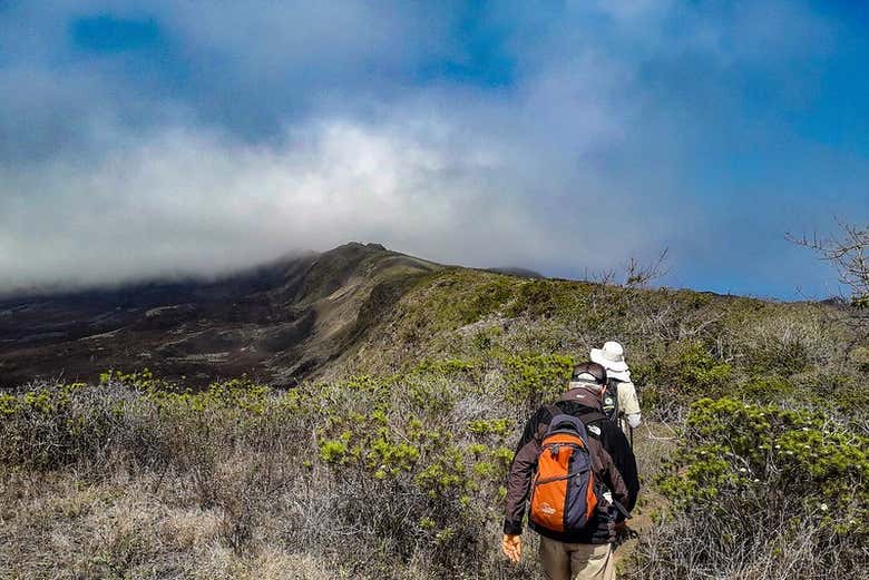 Heading to the volcano