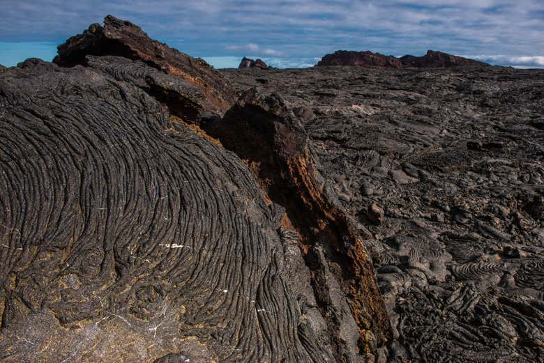 Lava solidificata a Sullivan Bay