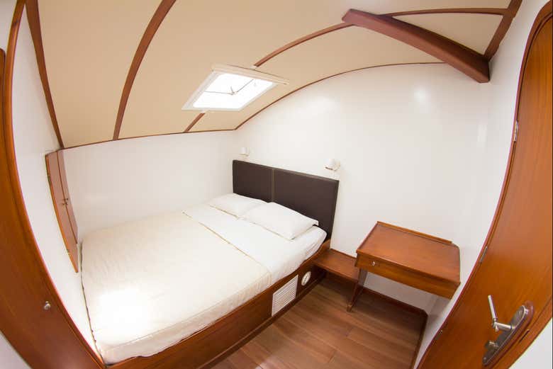 Uno de los camarotes del barco
