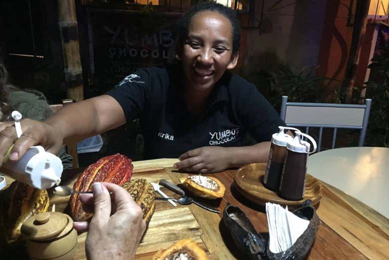 Degustando el chocolate ecuatoriano