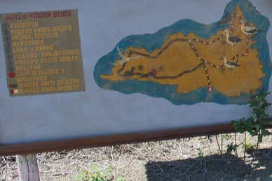 Letrero de la Isla de la Plata
