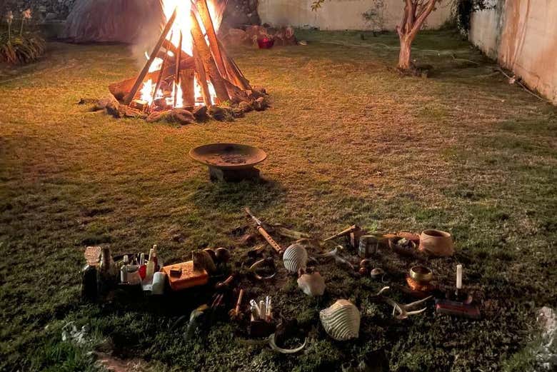 Ferramentas para elaborar esta experiencia temazcal