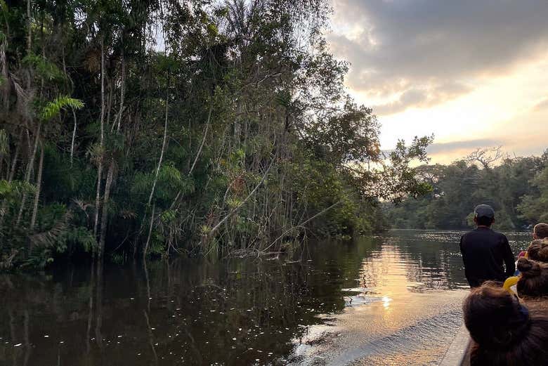 Giro in canoa al tramonto